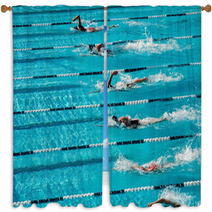 Competitive Swimming Window Curtains 2990536