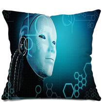 Computer Robot Background Pillows 57901138