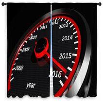 Conceptual 2016 Year Speedometer Window Curtains 81506035
