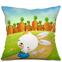 Conejo Y Zanahorias Pillows 61619344