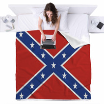 Confederate Rebel Flag Blankets 57977793