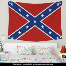 Confederate Rebel Flag Wall Art 57977793