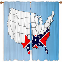 Confederate States Window Curtains 91837653