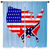 Confederate States Window Curtains 91837666