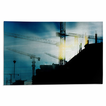 Construction Cranes Rugs 63181535
