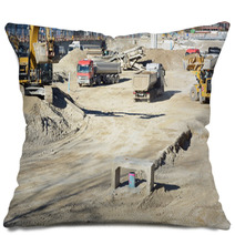 Construction Site Equipment Pillows 62273495