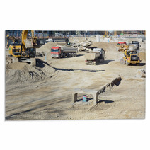 Construction Site Equipment Rugs 62273495