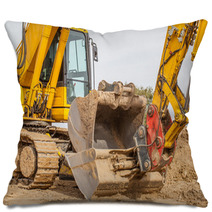 Construction Site - Excavator With Removable Bucket Pillows 56883160