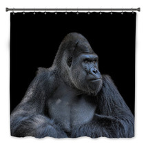 Contemplative Gorilla Bath Decor 53962933