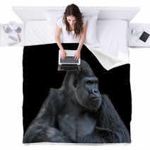 Contemplative Gorilla Blankets 53962933