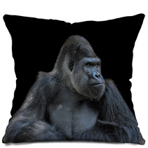 Contemplative Gorilla Pillows 53962933