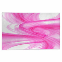 Contemporary Abstract Pink Waves Rugs 70817842