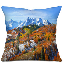 Continental Divide In Autumn Time Near Ridge Way Colorado Pillows 92782258