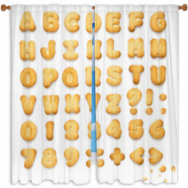 Cookies ABC Window Curtains 32183484