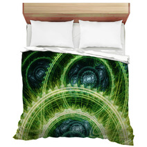 Cool Green Abstract Background Bedding 63050521