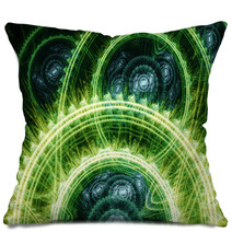 Cool Green Abstract Background Pillows 63050521