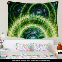 Cool Green Abstract Background Wall Art 63050521