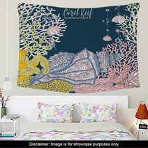 Coral Reef Collection Underwater World Corals And Fish Wall Art 121504900