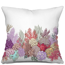 Coral Reef Line Horizontal Pattern Pillows 151840180