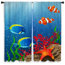 Coral Reef Window Curtains 14413446