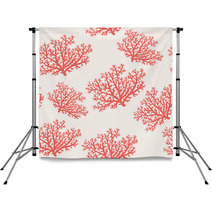 Corals Seamless Pattern Backdrops 124879194