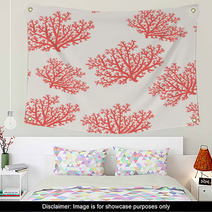 Corals Seamless Pattern Wall Art 124879194