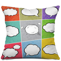 Cosmic Speech Bubbles Explosions Paper Design Pillows 60614166
