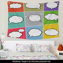 Cosmic Speech Bubbles Explosions Paper Design Wall Art 60614166