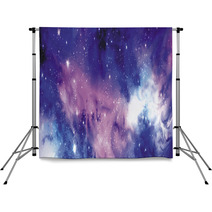 Cosmos Banner With Stars Backdrops 74367086