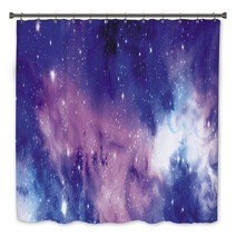 Cosmos Banner With Stars Bath Decor 74367086