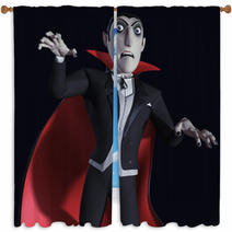 Count Dracula Window Curtains 44880096