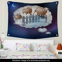 Counting Sheep Wall Art 55273091