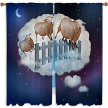 Counting Sheep Window Curtains 55273091