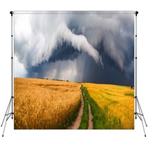 Country Road Storm Backdrops 87230895