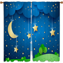 Countryside, Fantasy Landscape Window Curtains 62484819