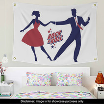 Couple 1950s 50s Rock And Wall Art 143427785