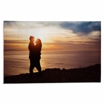 Couple In Love At Sunset Rugs 62647479