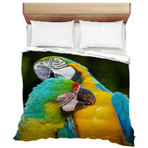Couple Of Macaw Parrots In Nature Bedding 66228367