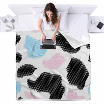 Cow Background Seamless Vector Illustration Blankets 67506798
