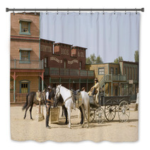 Cowboys Watering Horses Bath Decor 23036480