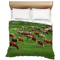 Cows Grazing On Pasture Bedding 66884645