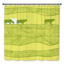 Cows Pattern Bath Decor 46842102