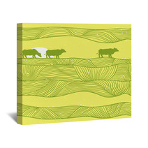 Cows Pattern Wall Art 46842102