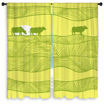 Cows Pattern Window Curtains 46842102