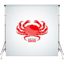 Crab Seafood Menu Background Backdrops 80649790