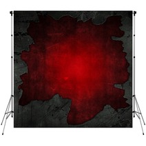 Cracked Concrete And Red Grunge Background Backdrops 53724550