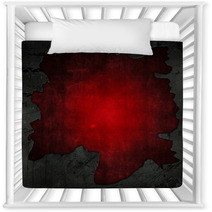 Cracked Concrete And Red Grunge Background Nursery Decor 53724550