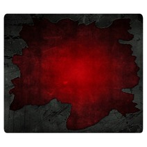 Cracked Concrete And Red Grunge Background Rugs 53724550