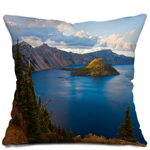 Crater Lake National Park, Oregon At Sunset Pillows 67184824