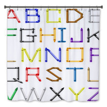 Crayone Alphabet - English Characters Bath Decor 8233960